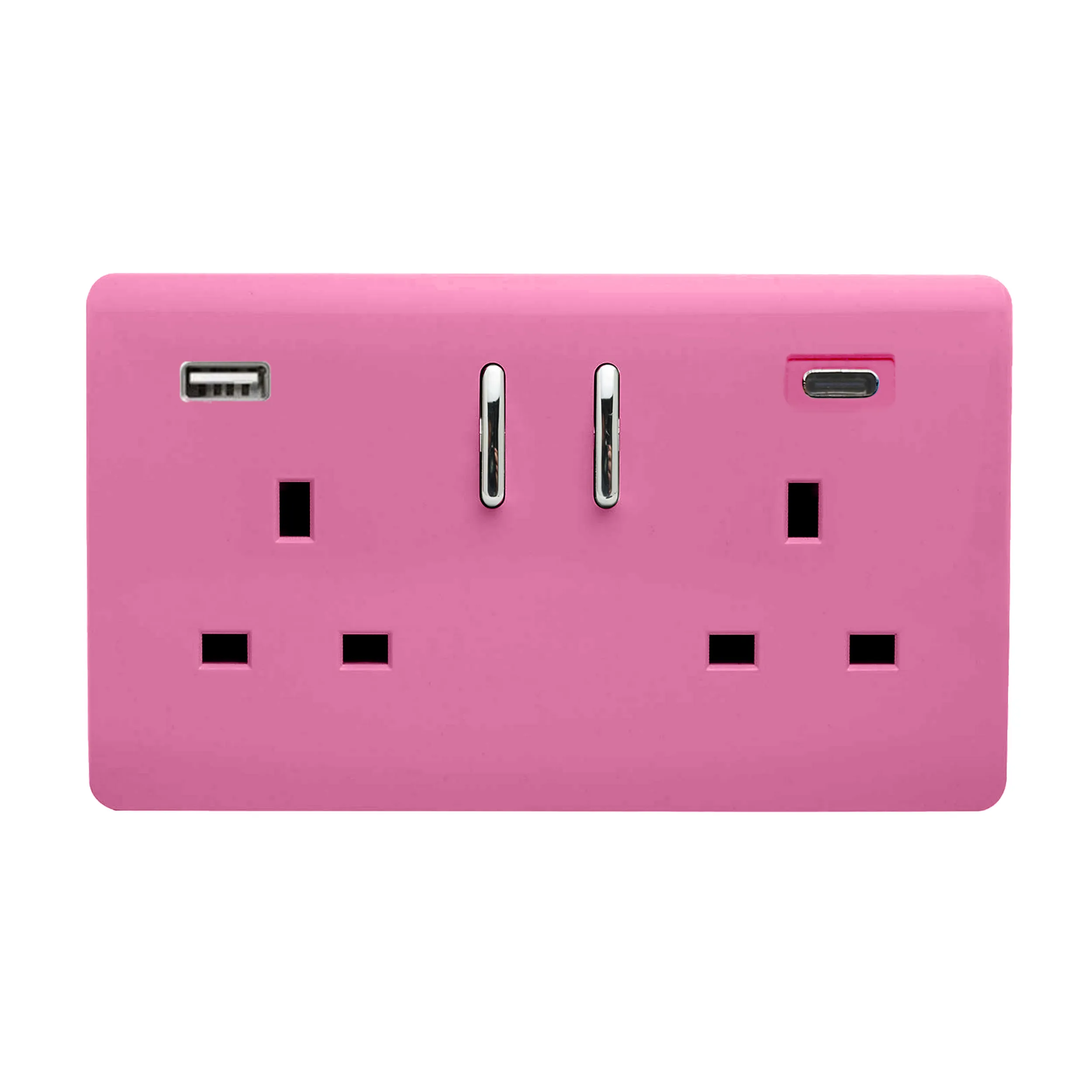 Pink Wiring Accessories Trendi Decorative Screwless